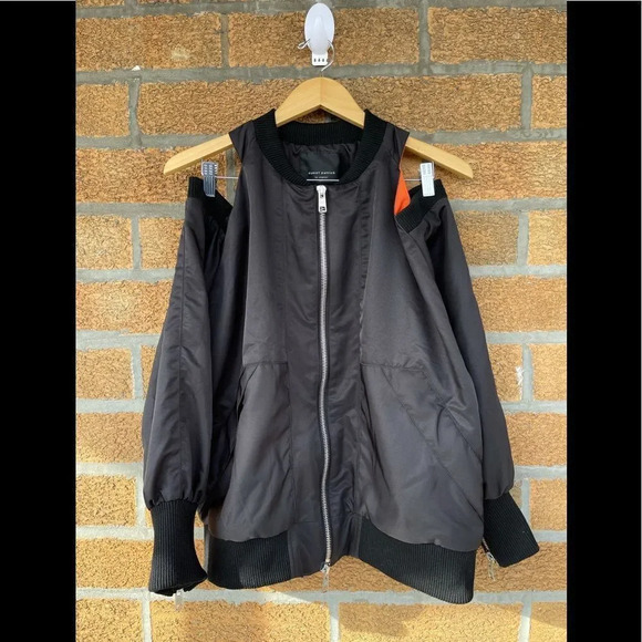 DANIEL PATRICK los angeles Cold Shoulder Bomber Large - Picture 1 of 15